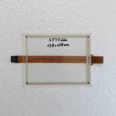 Kính cảm ứng công nghiệp 5.7 inchs/ 138x108mm/ cáp 5  chân ra