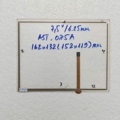 Kính cảm ứng công nghiệp 7.5 inchs/ AST-075A/ 162x132mm